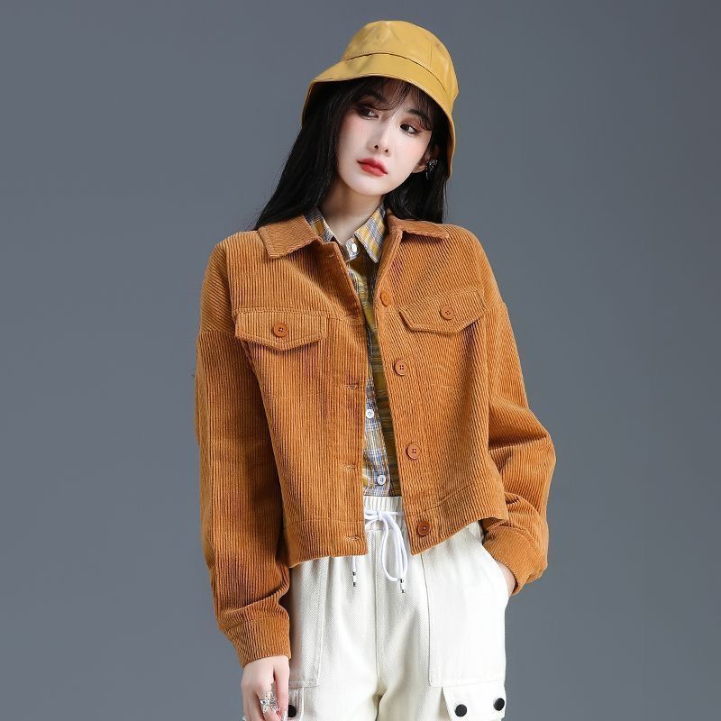 Damen Kordjacke mit modernen Details Drune