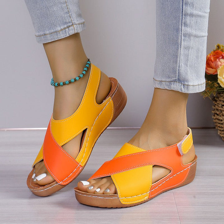 Damen Komfort-Sandalen mit anatomisch geformtem Fußbett und rutschfester Sohle Drune