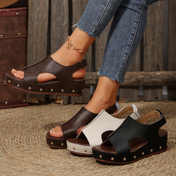 Damen modische Plateausandalen Drune
