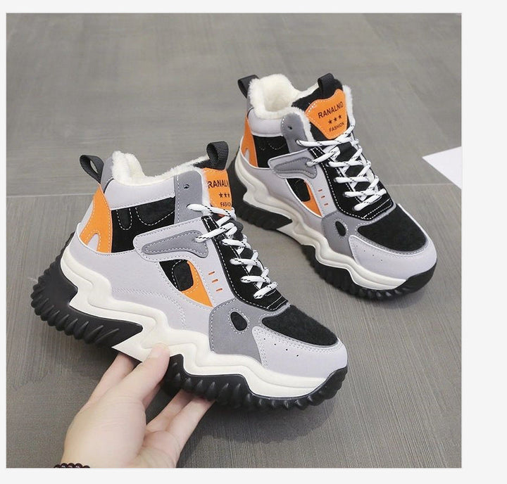 Damen Hohe Sneakers mit wärmendem Innenfutter und strukturiertem Design Drune