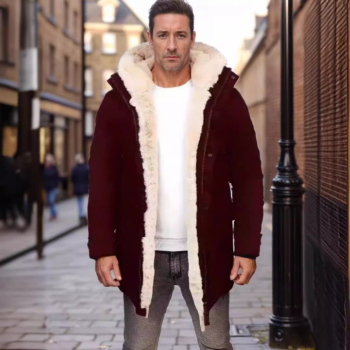 Damen Parka mit Teddyfutter, Kapuze und aufgesetzten Taschen Drune