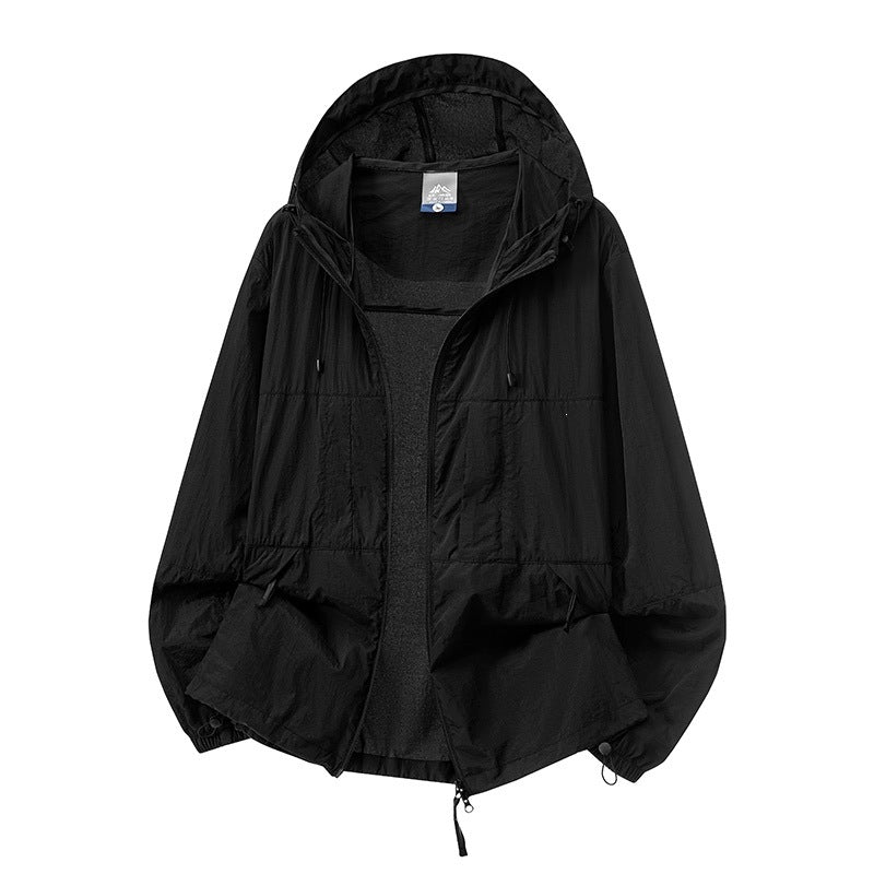Herren Leichte Outdoor-Windjacke mit Kapuze Drune