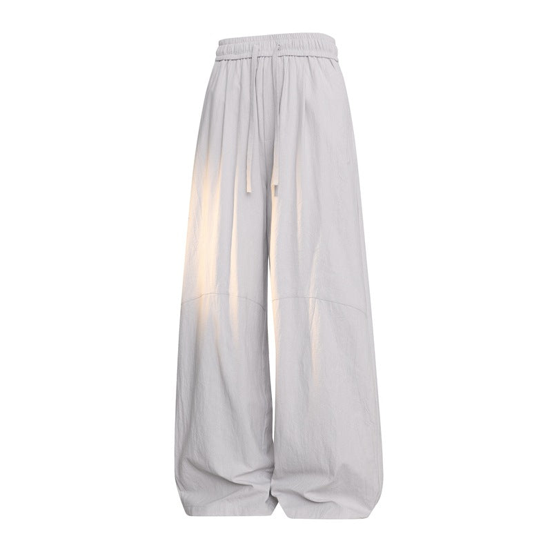 Damen Extraweite Palazzo-Hose mit elastischem Bund, Tunnelzug & ballonförmiger Weite Drune