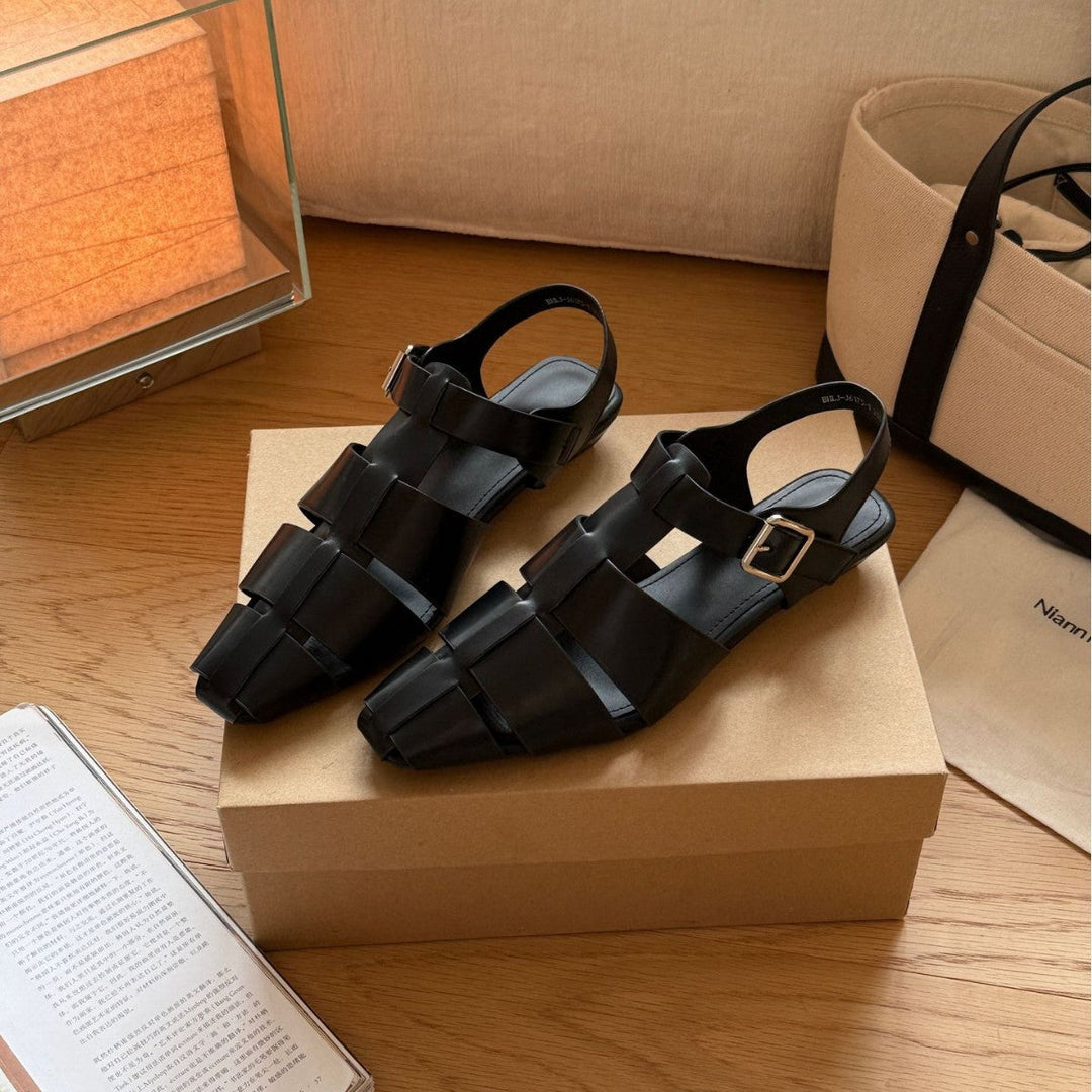Damen Sling-Sandalen mit elegantem Riemendesign und komfortabler Schnalle Drune