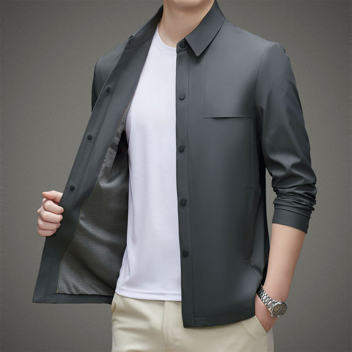 Herren elegante leichtgewichtige Outdoorjacke mit praktischen Taschen Drune