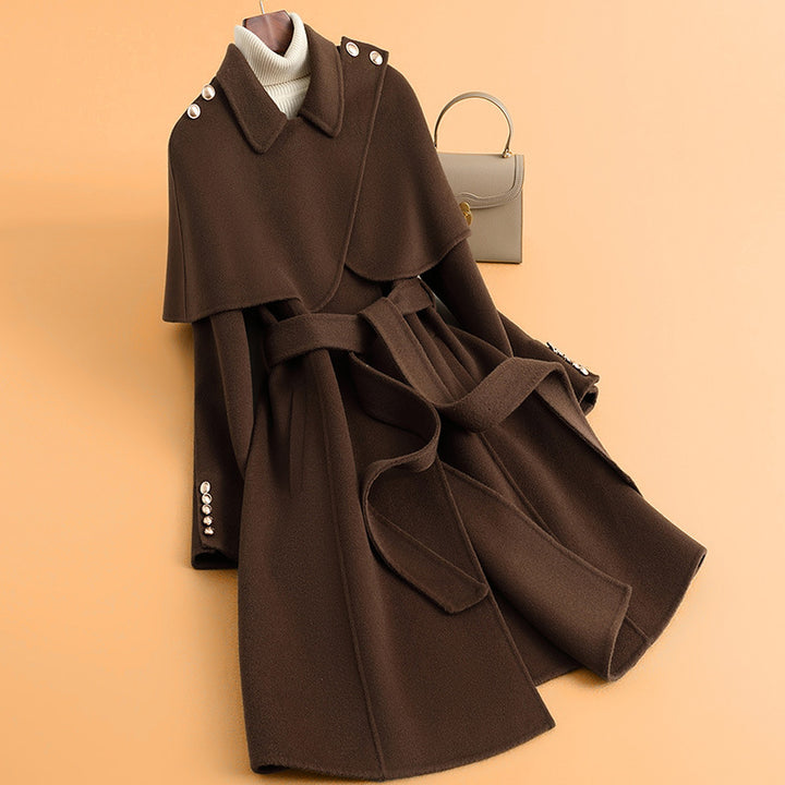 Damen Stylischer Cape-Mantel Drune
