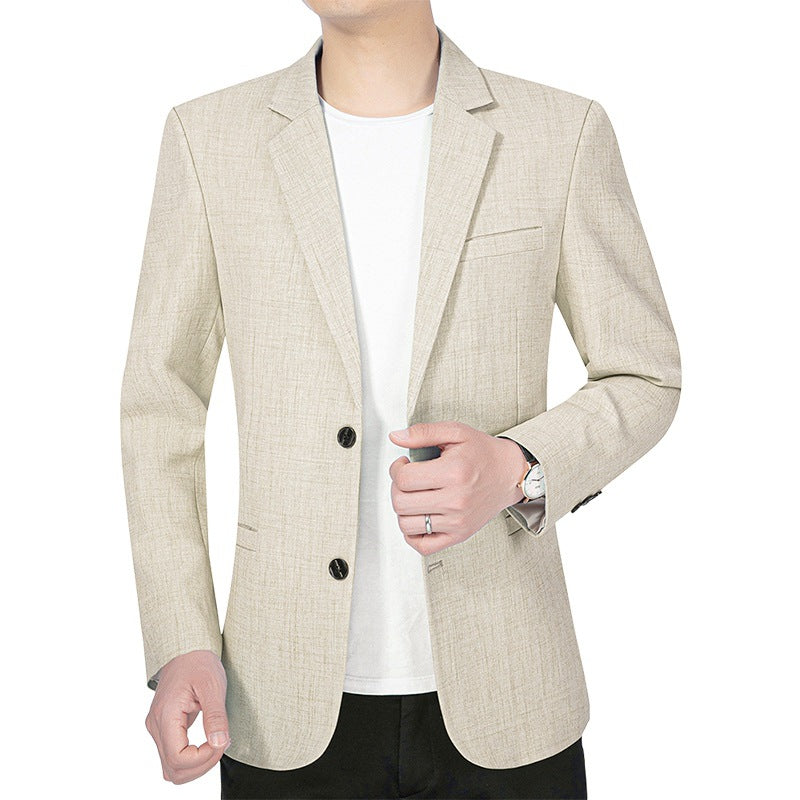 Herren Leichtes Slim-Fit Sakko aus LeinenmischgewDrunee mit Halbfütterung Drune