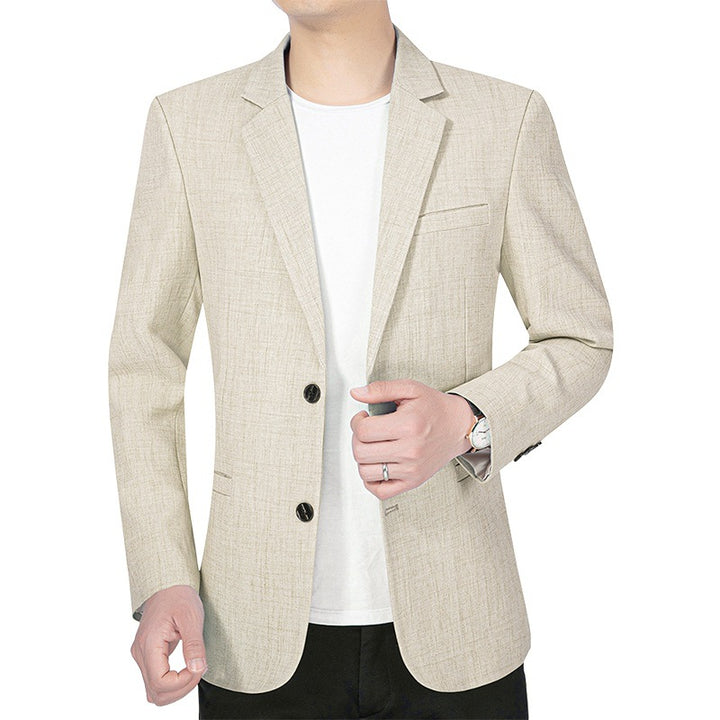 Herren Leichtes Slim-Fit Sakko aus LeinenmischgewDrunee mit Halbfütterung Drune