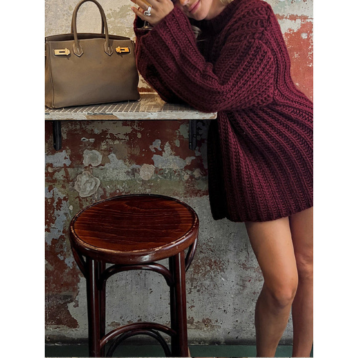 Damen Oversized Strickpullover Drune