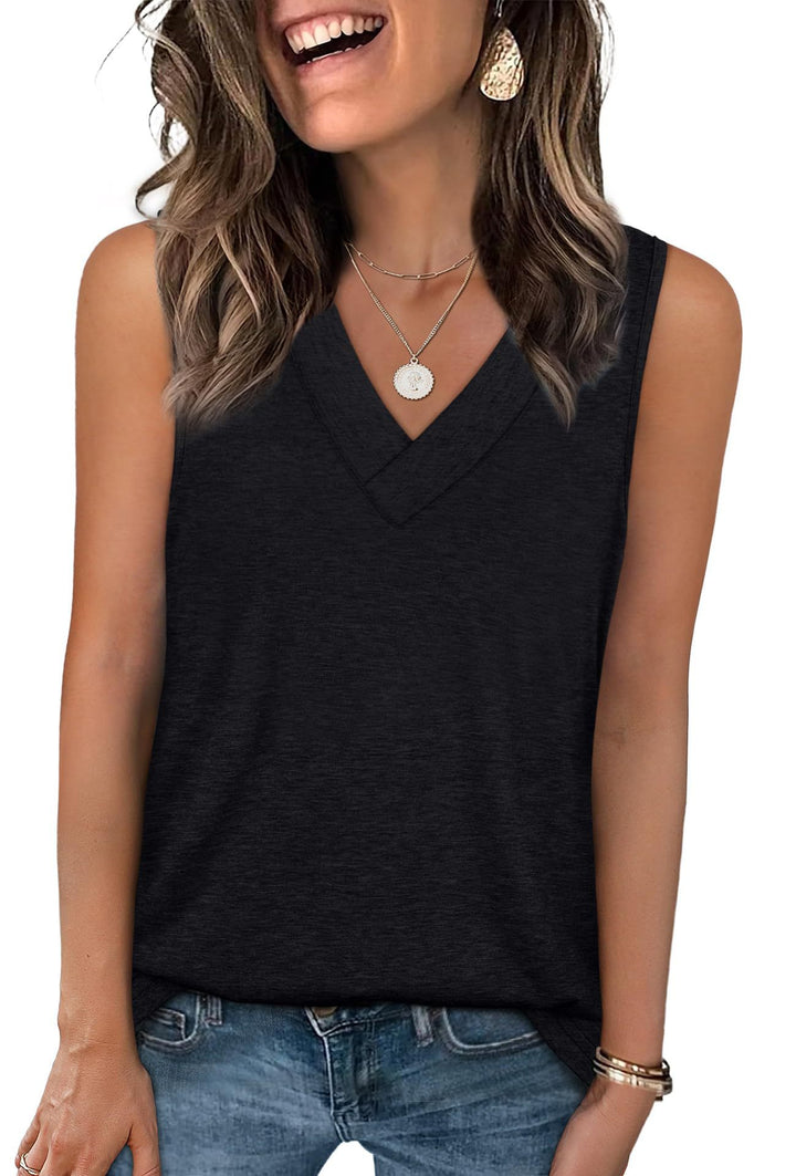 Damen Relaxed Fit V-Ausschnitt Tanktop Drune