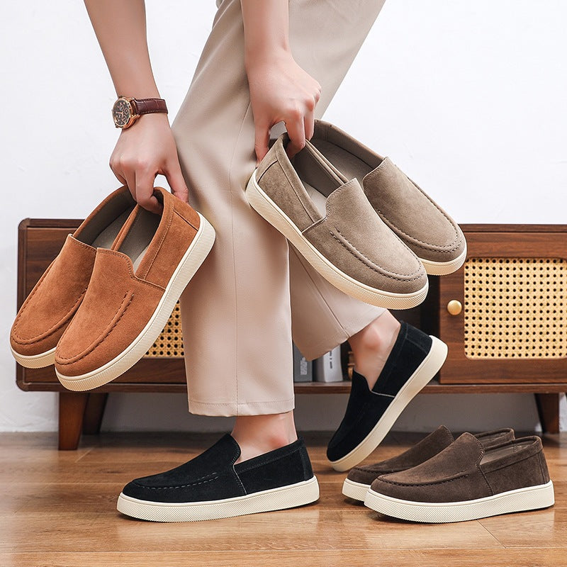 Herren Bequeme Wildleder Slipper Drune