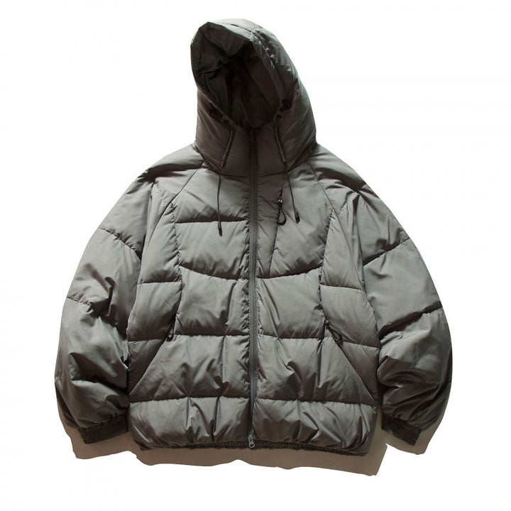 Unisex Oversize Thermo‑Pufferjacke im Boxy‑Cut mit Kapuze und Raglanärmeln Drune