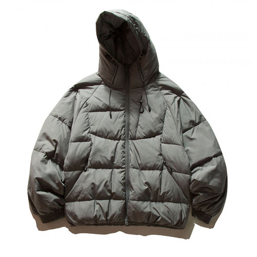 Unisex Oversize Thermo‑Pufferjacke im Boxy‑Cut mit Kapuze und Raglanärmeln Drune
