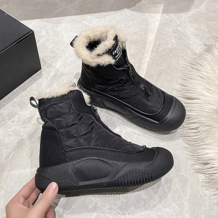 Damen isolierte Winterstiefel mit bequemem Warmfutter Drune