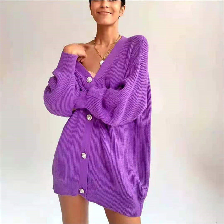 Damen oversized Strickjacke Drune