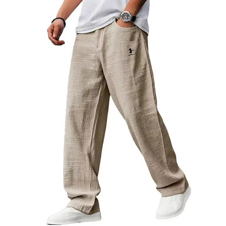 Herren Lässige Leinenhose Drune