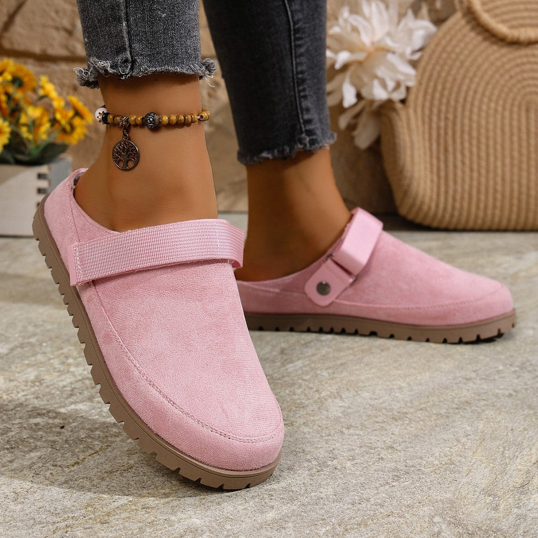 Damen Komfortable Clogs mit verstellbarem Riemen Drune