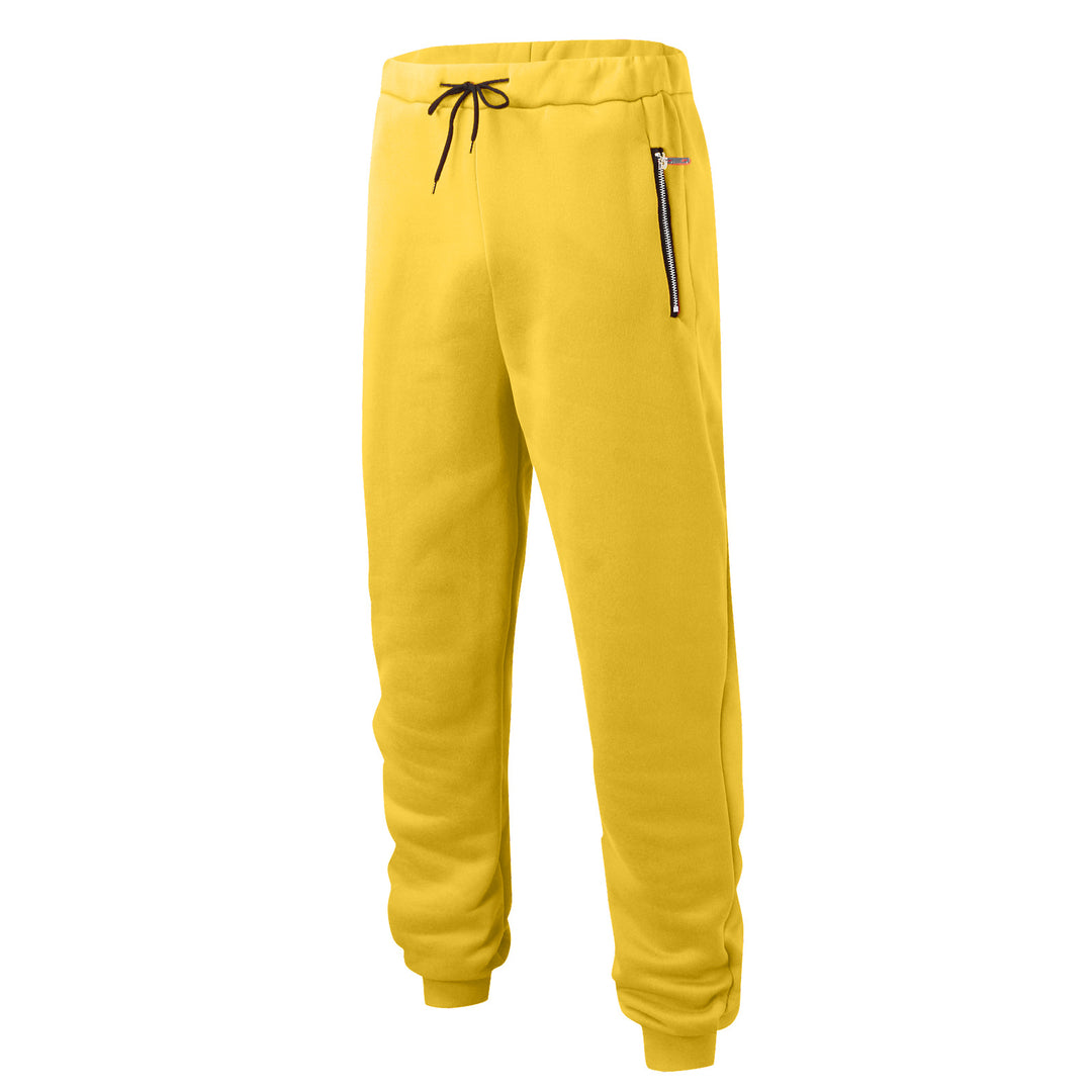 Herren nan komfortable Jogginghose mit elastischem Bund Kordelzug konisch zulaufenden Beinen und seitlichen Reißverschlusstaschen Drune