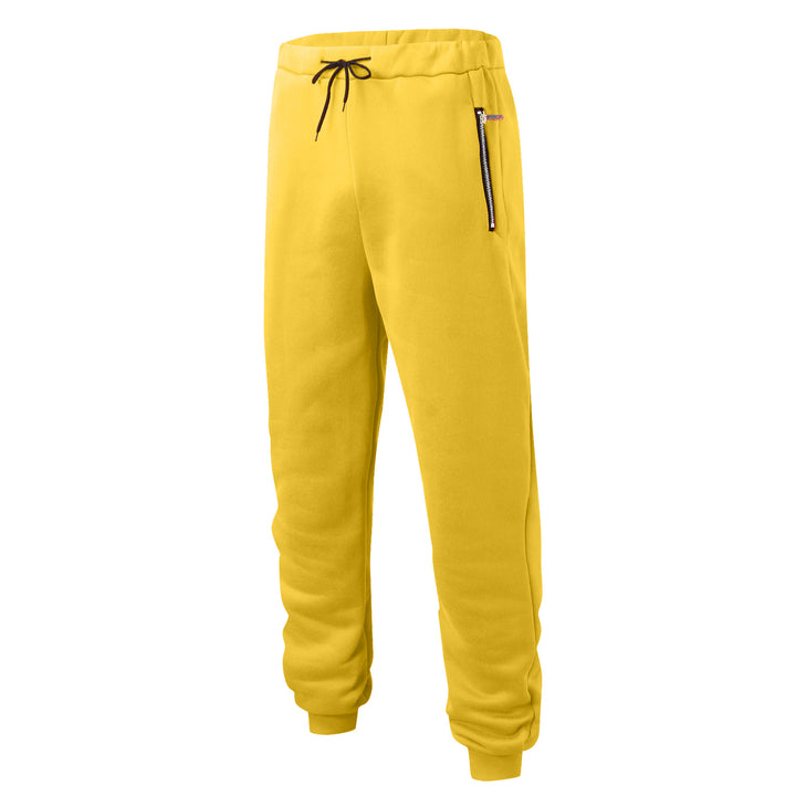 Herren nan komfortable Jogginghose mit elastischem Bund Kordelzug konisch zulaufenden Beinen und seitlichen Reißverschlusstaschen Drune