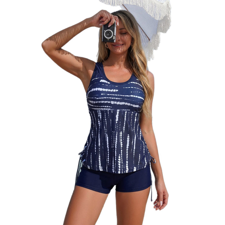 Damen Sportliche Badeoberteil mit integriertem Shorts Drune