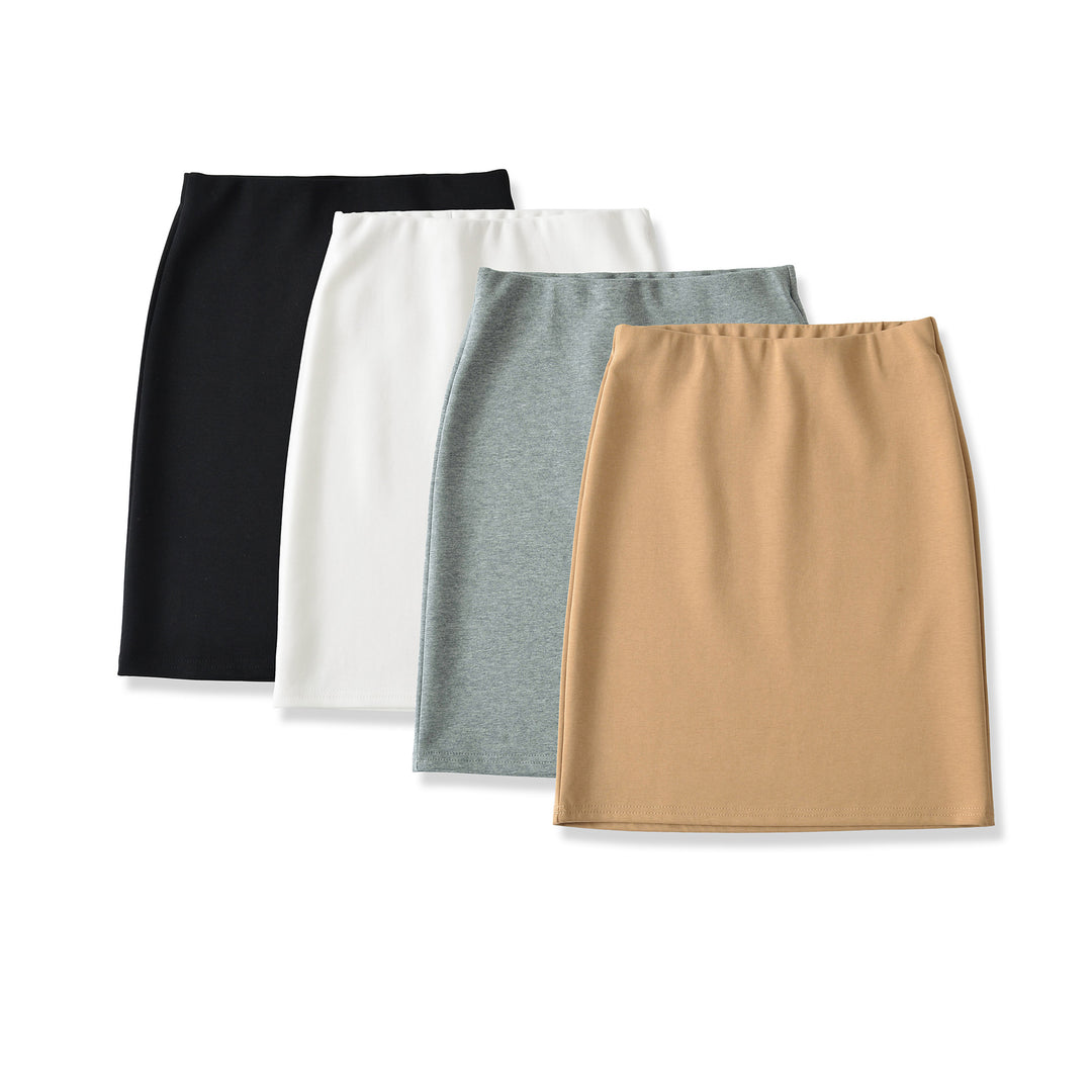 Damen Figurnaher Jersey-Bleistiftrock mit hohem Bund und stretchigem Komfortmaterial Drune