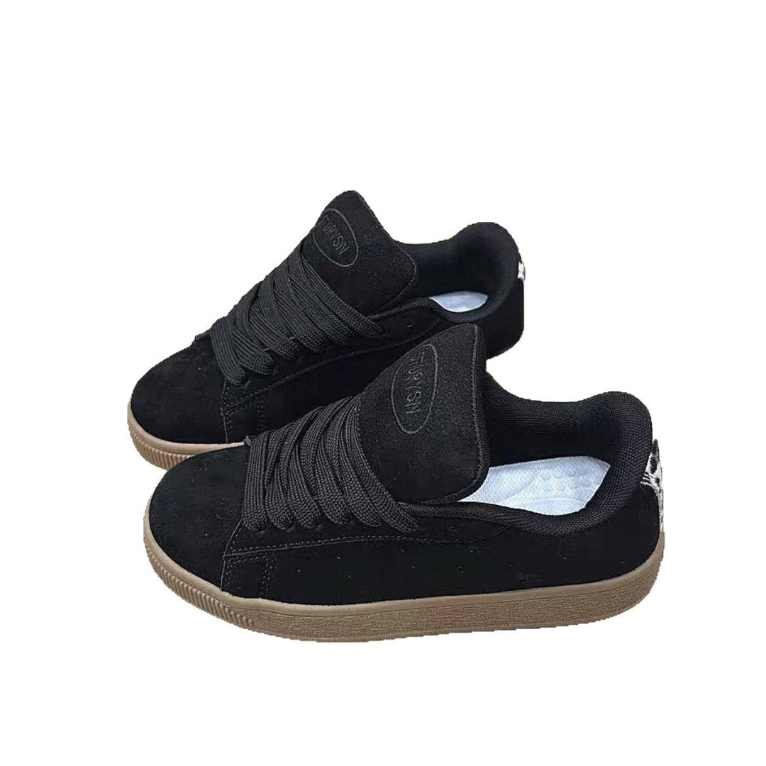 Damen Sportliche Sneaker aus hochwertigem Wildleder mit rutschfester Sohle Drune