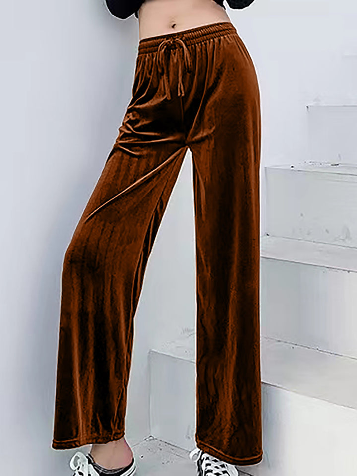 Damen weiche und lässige Lounge-Hose aus Samt Drune