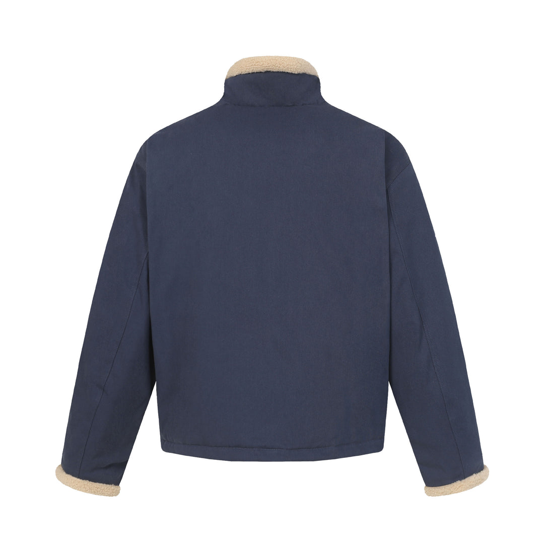 Herren Kurzblouson im Field‑Style mit Teddyfutterkragen und Cargo‑Taschen Drune