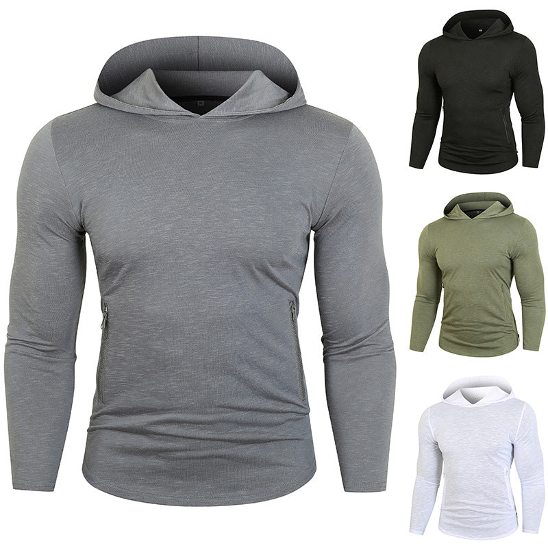 Herren Performance Langarm Kapuzenshirt Drune