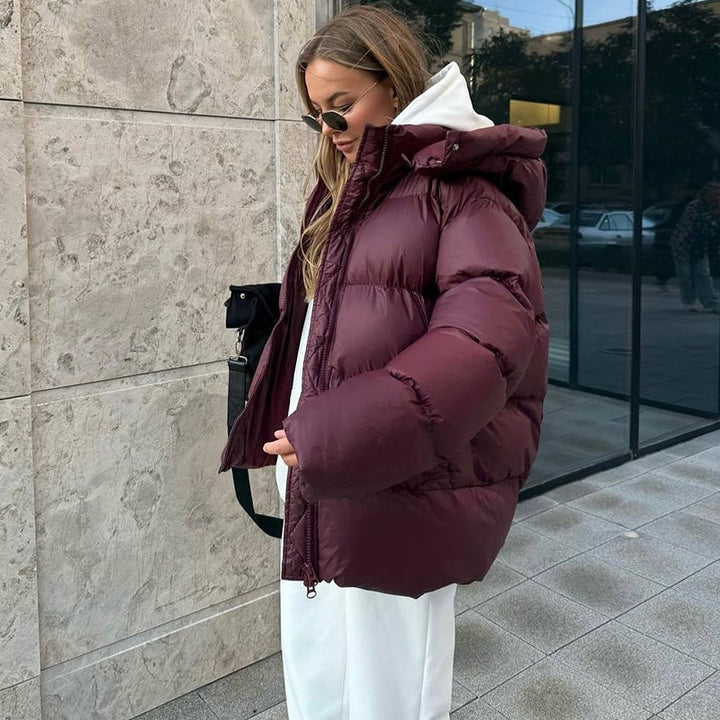 Damen wasserdichte Winterjacke mit voluminösem Schnitt Drune