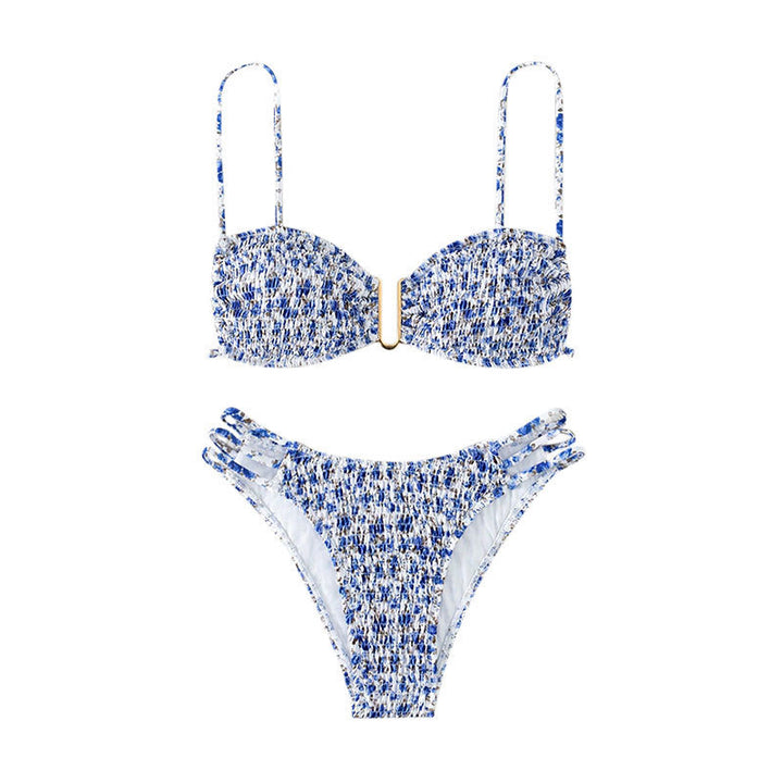 Damen Bikini-Set mit hochwertigem Rüschendesign und verstellbaren Trägern Drune