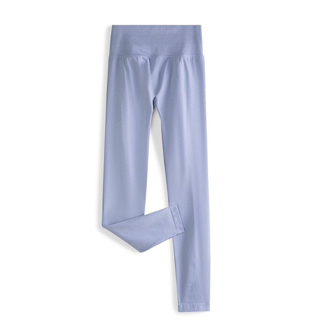 Damen Nahtlose High-Waist Leggings mit breitem Komfortbund Drune