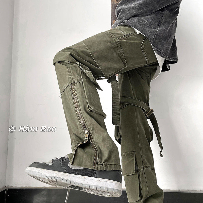 Herren Cargo-Hose mit modernen Zip-Elementen und multifunktionalen Taschen Drune