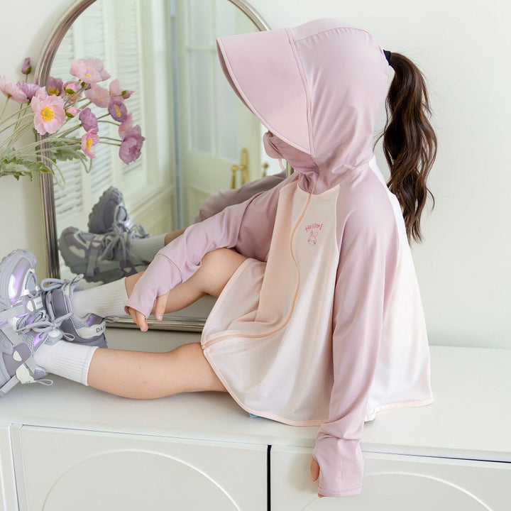 Damen Sportjacke mit Kapuze und Tiermotiv Drune