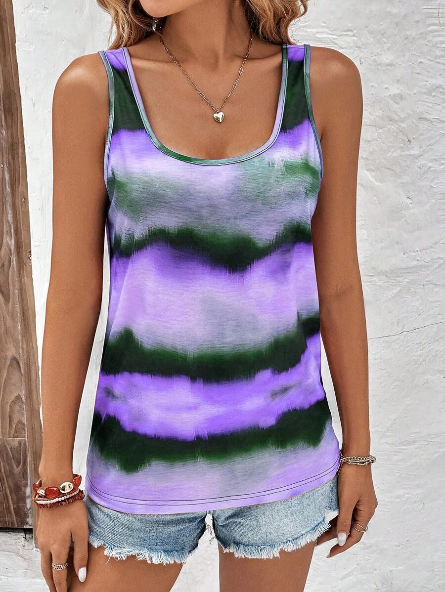 Damen Stylishes Tanktop mit Farbverlauf Drune