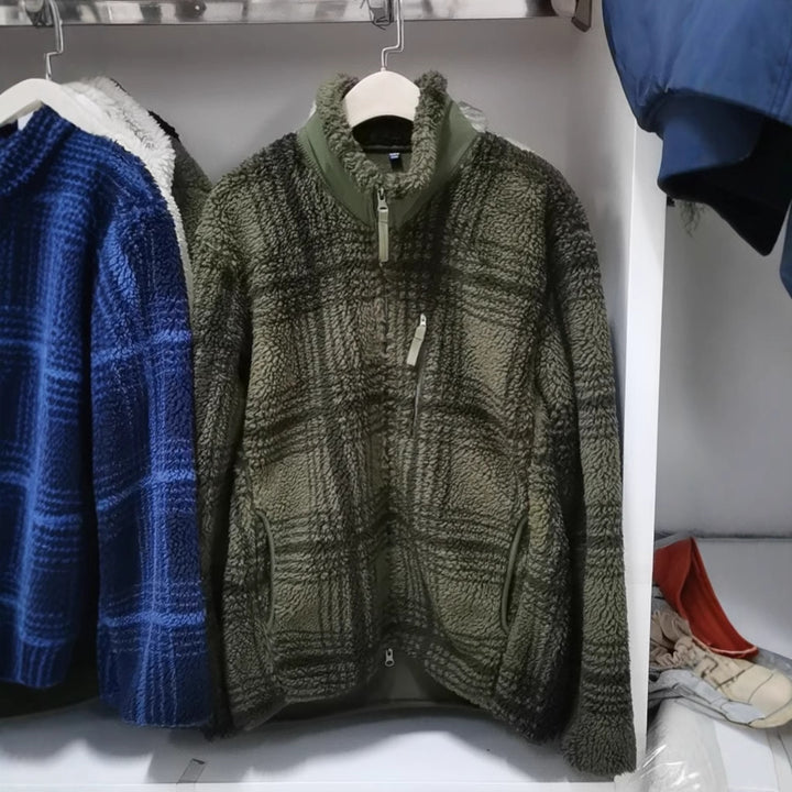 Damen Fleecejacke mit hohem Kragen und Wabenstruktur Drune