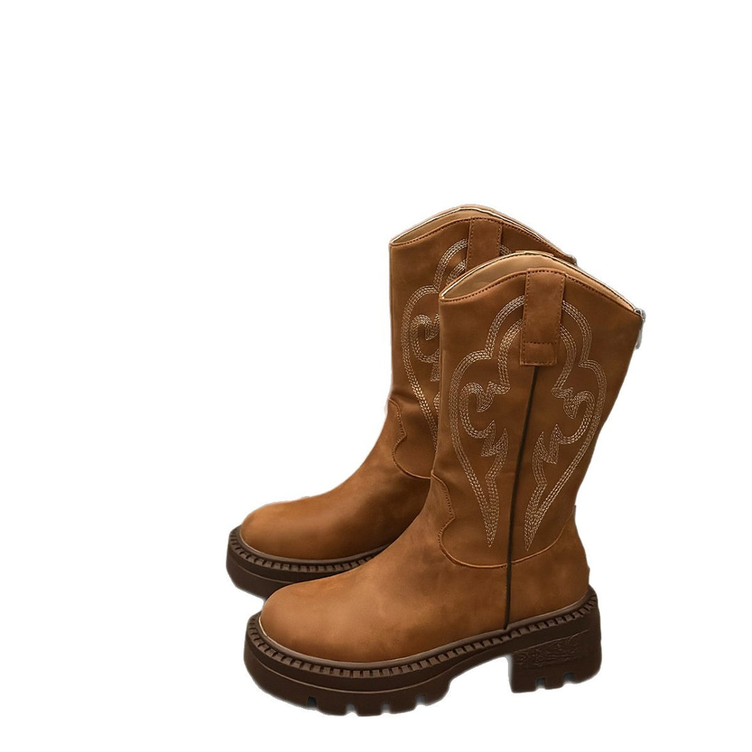 Damen Stiefel im Western-Stil Drune