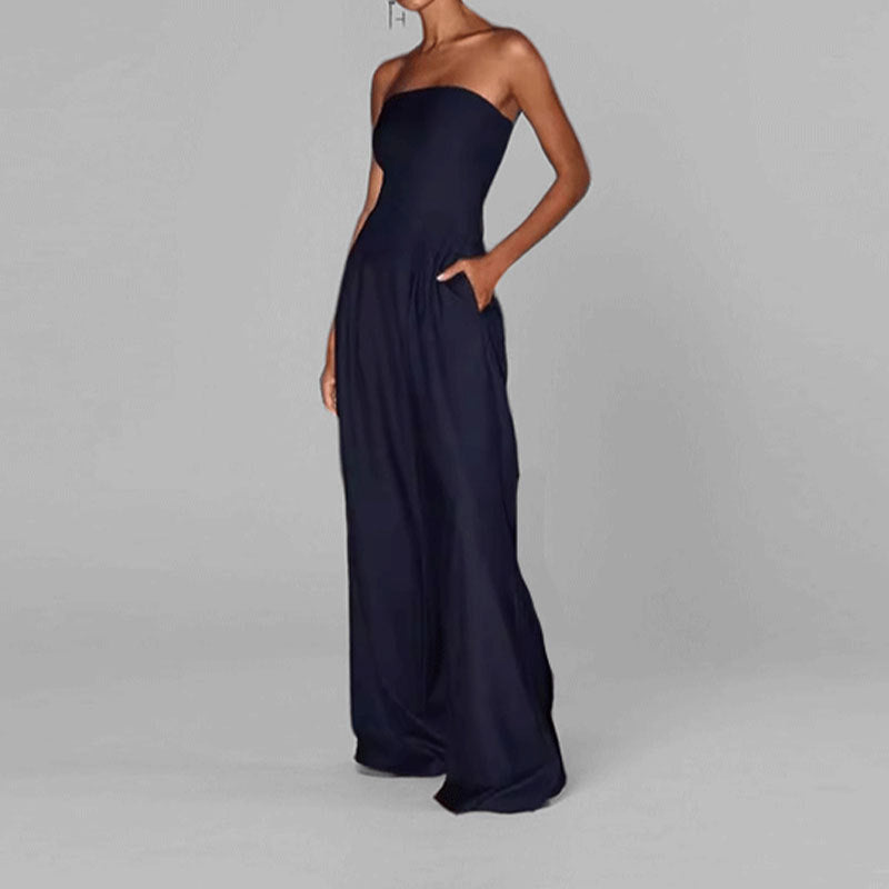 Damen Elegantes strapless Abendkleid mit seitlichen Taschen Drune