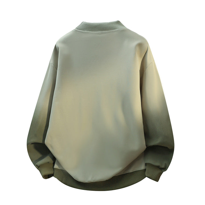 Unisex Oversize-Sweatshirt mit Stehkragen, Farbverlauf & markantem Logoprint Drune