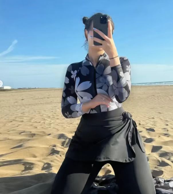 Damen Elegantes und fließendes Strandkleid Drune