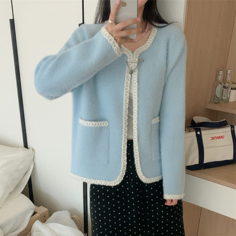 Damen Verspielte Strickjacke Drune