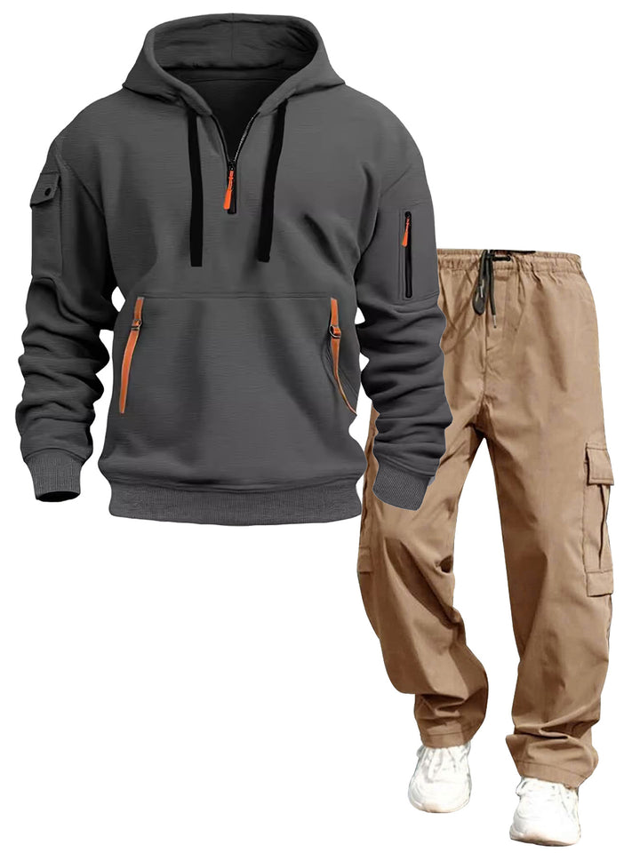 Herren lässiger Kapuzenpullover und Jogginghose Drune