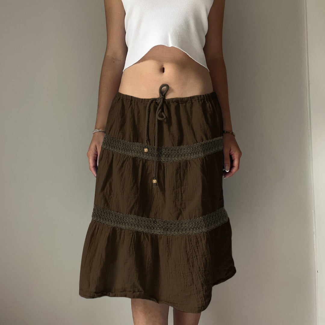 Damen Maxirock mit vielfältigen Patchwork-Mustern Drune
