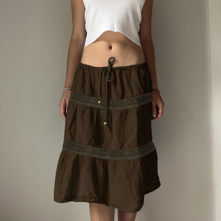 Damen Maxirock mit vielfältigen Patchwork-Mustern Drune