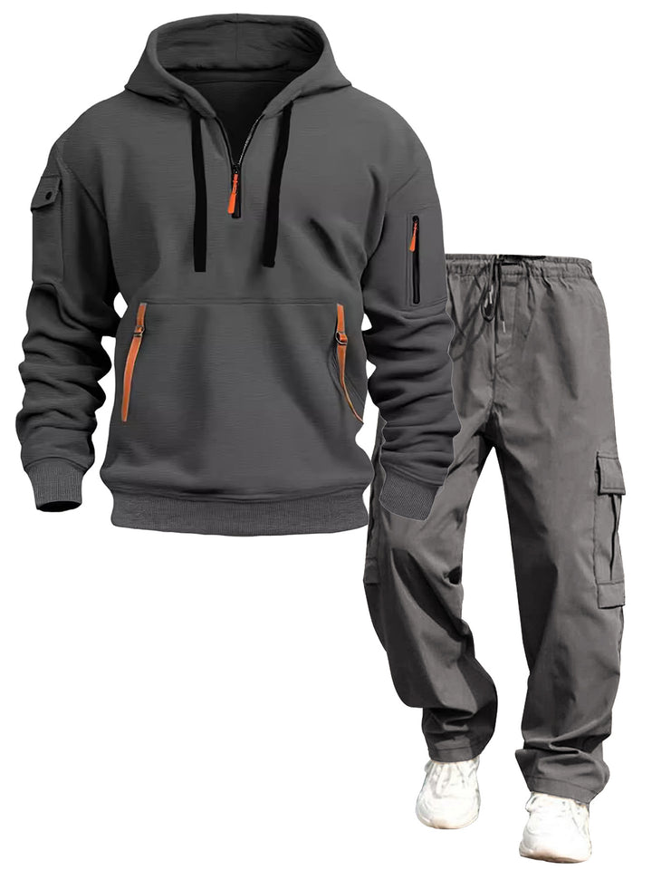 Herren lässiger Kapuzenpullover und Jogginghose Drune