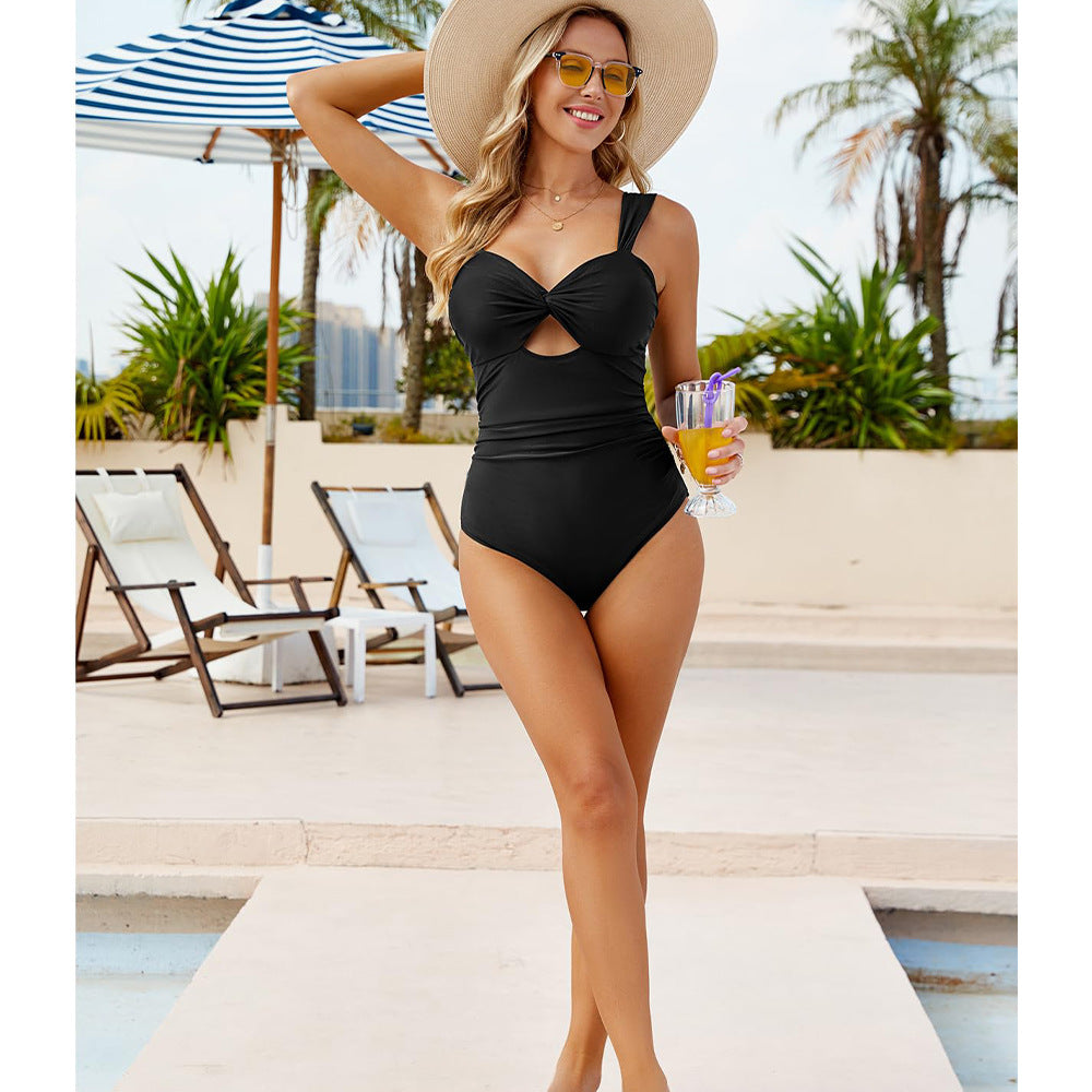 Damen Eleganter Badeanzug mit schickem Twist-Detail Drune