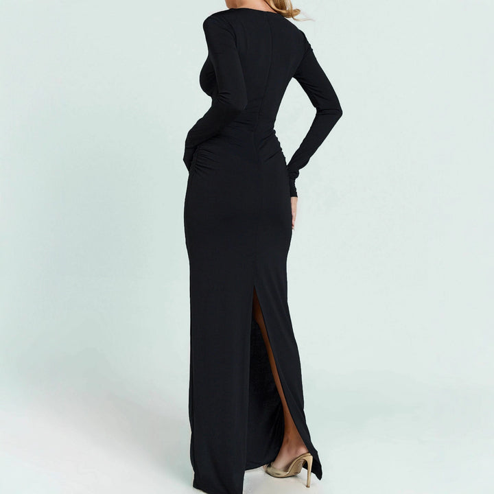 Damen Glamouröses Abendkleid mit raffinierten Cut-Outs und funkelnden Details Drune