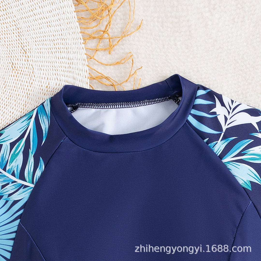 Damen Surfanzug mit langem Arm und stylishen Pflanzenmotiven Drune