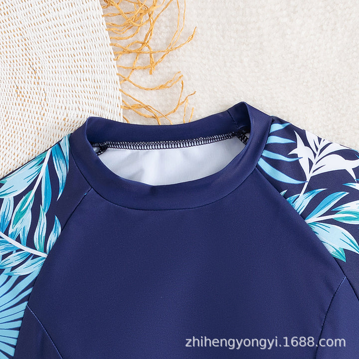 Damen Surfanzug mit langem Arm und stylishen Pflanzenmotiven Drune