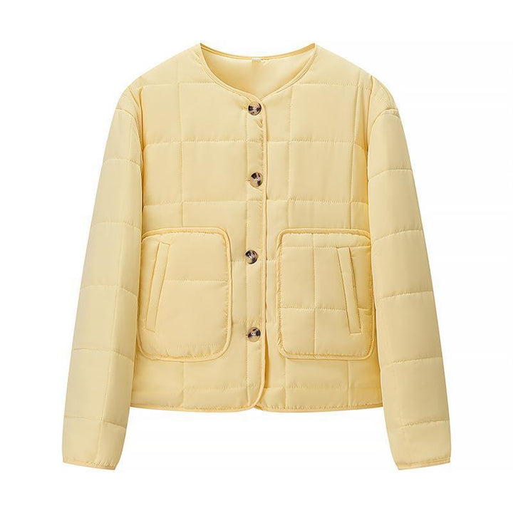 Damen Steppjacke mit großen aufgesetzten Taschen und elegantem Knopfverschluss Drune
